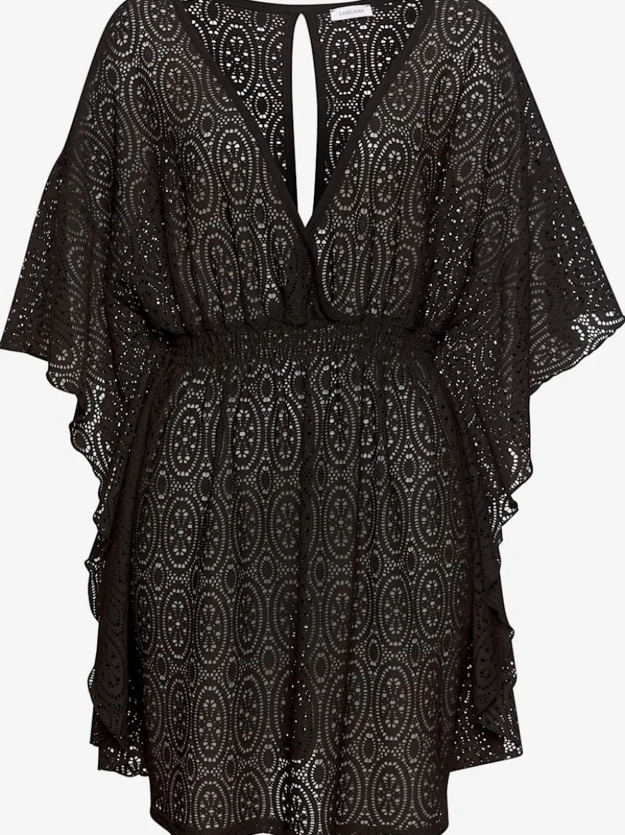 Chemisier caftan ajouré avec encolure en V devant