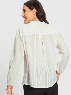 Chemisier en dentelle pur coton