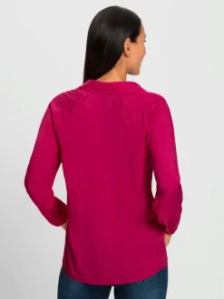 Chemisier à enfiler en modal avec col chemise