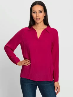 Chemisier à enfiler en modal avec col chemise
