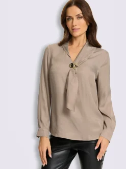 Chemisier en satin jolie brillance
