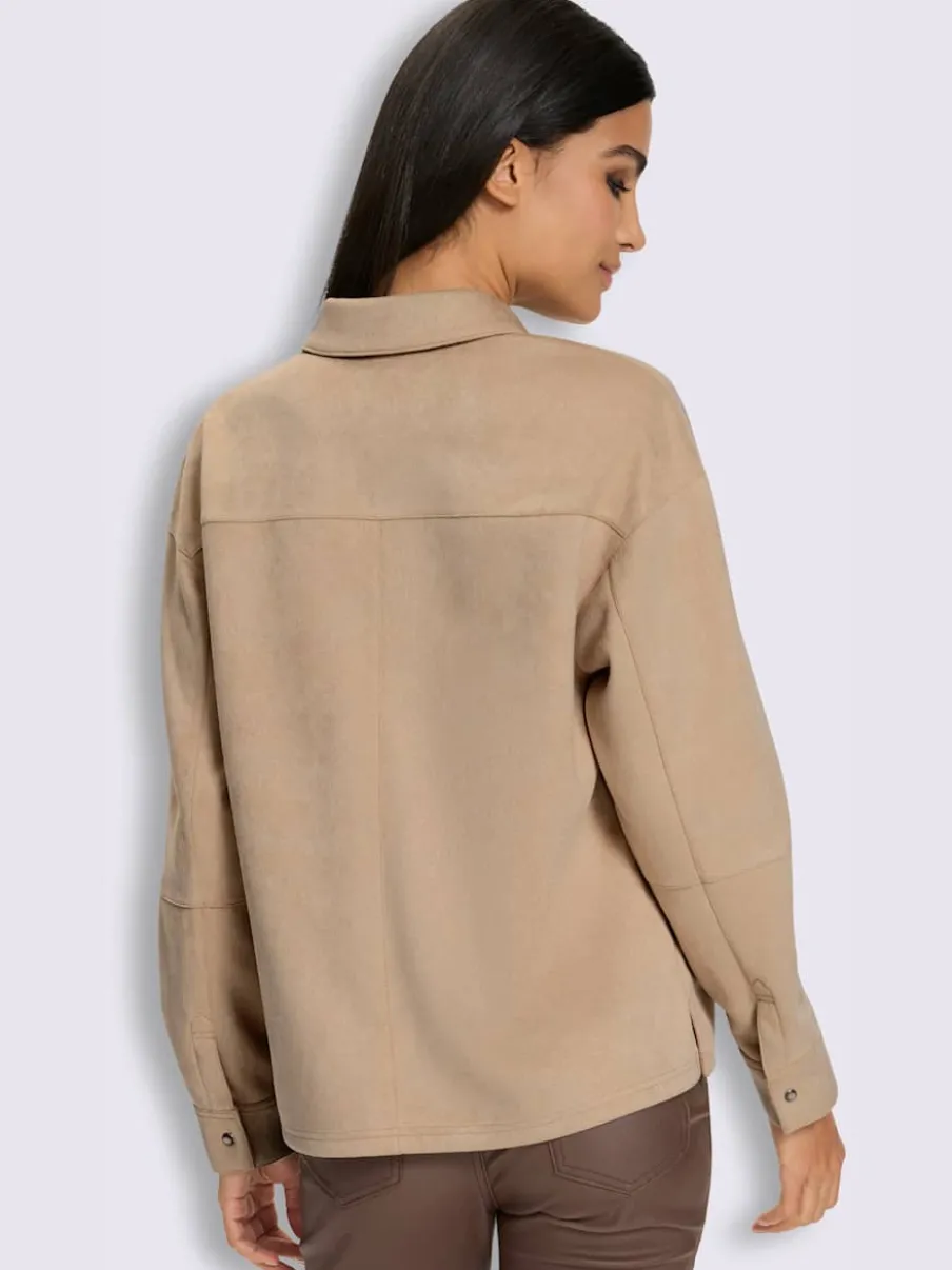 Chemisier imitation cuir velours douce