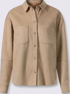 Chemisier imitation cuir velours douce