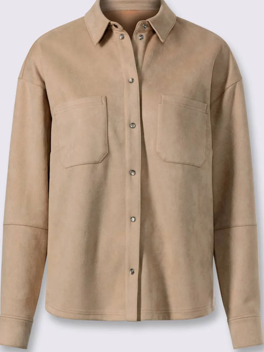Chemisier imitation cuir velours douce