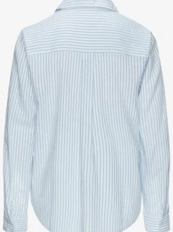 Chemisier à manches longues avec col chemise et détails floraux