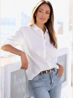 Chemisier pour femmes à manches longues en coton
