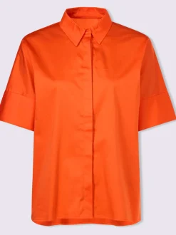 Chemisiers amples à col chemise et manches courtes
