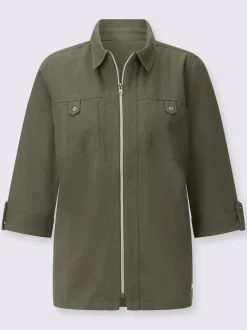 Chemisiers en jean avec col chemise et poches