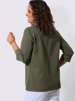 Chemisiers en jean avec col chemise et poches
