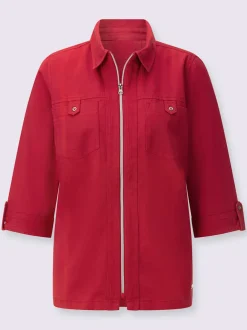 Chemisiers en jean avec col chemise et poches