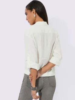 Chemisiers en modal avec col chemise et manches longues