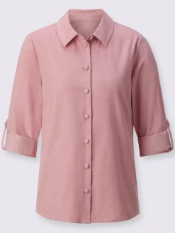 Chemisiers en velours côtelé à col chemise boutonnés