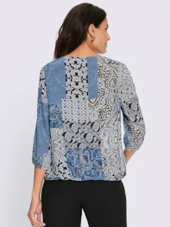 Chemisiers en viscose fluide à motifs floraux avec manches