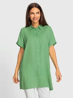 Chemisiers longs à col chemise et manches décontractées