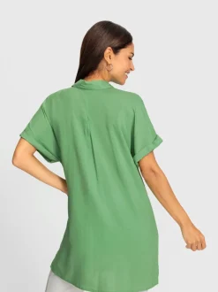 Chemisiers longs à col chemise et manches décontractées