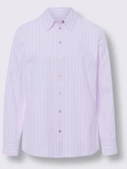 Chemisiers à rayures avec col chemise et boutons