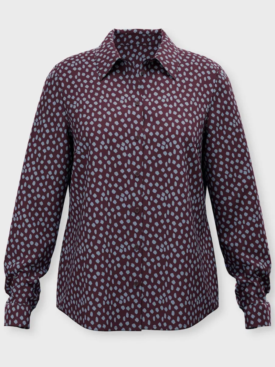 Chemisier superbe motif à pois