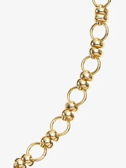 Collier design à maillons moderne : éléments ronds, sobres et accrochés entre eux pour un look tendance et élégant