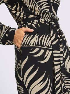 Combinaison à motif imprimé avec col chemise et poches