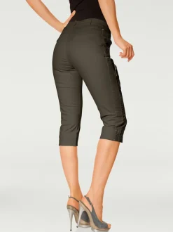 Corsaires avec poches élasthanne et coupe droite ajustée