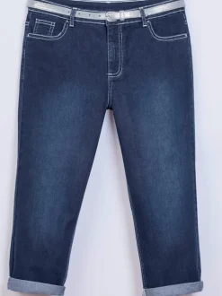 Corsaires cinq poches avec ceinture mode incluse