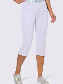 Corsaires cinq poches avec ceinture mode incluse