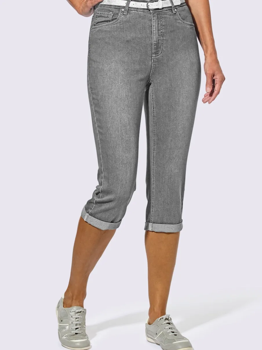 Corsaires cinq poches avec ceinture mode incluse