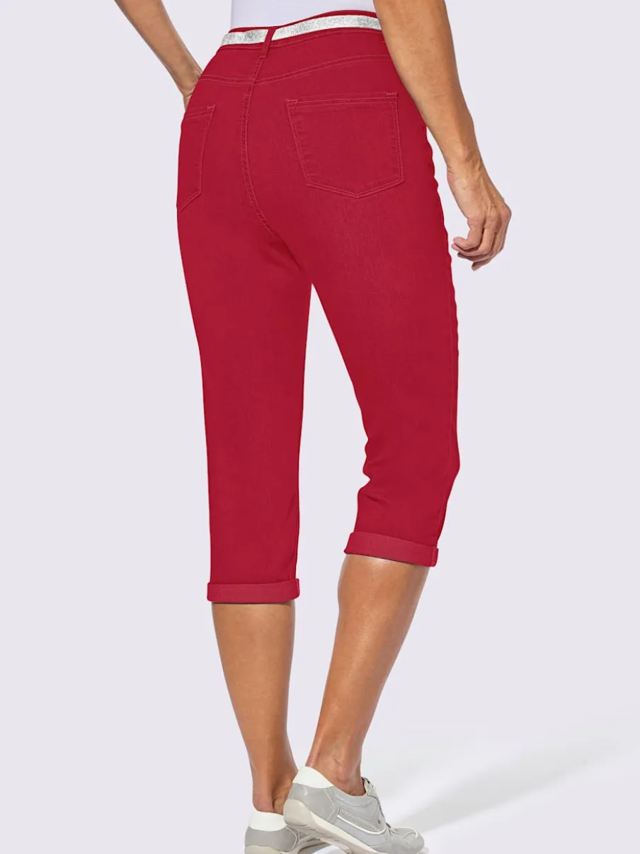 Corsaires cinq poches avec ceinture mode incluse