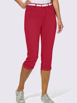 Corsaires cinq poches avec ceinture mode incluse