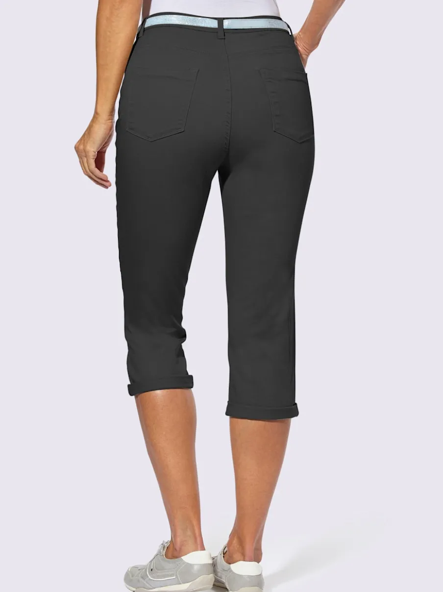 Corsaires cinq poches avec ceinture mode incluse