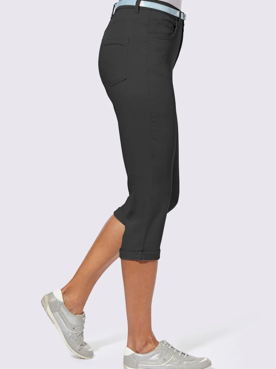 Corsaires cinq poches avec ceinture mode incluse
