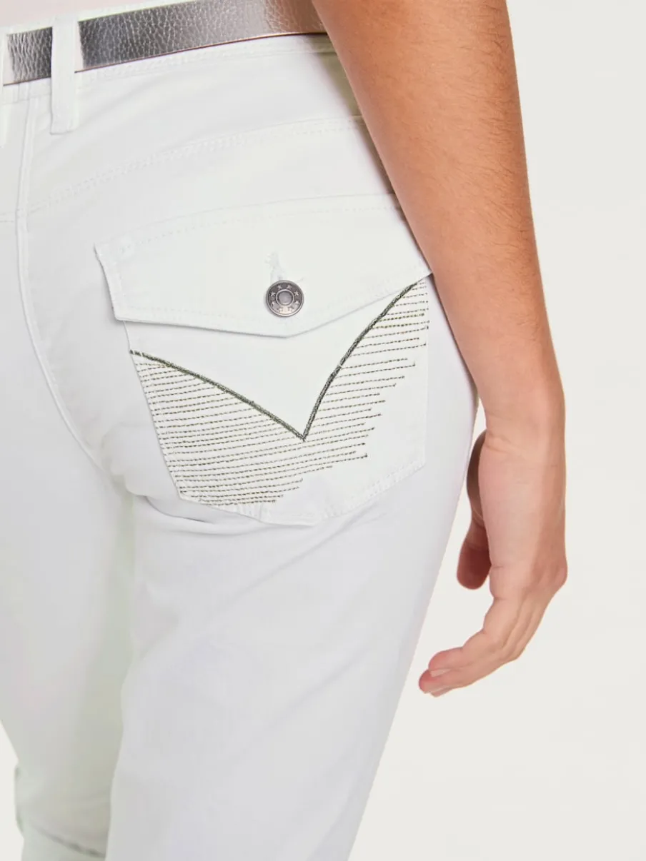Corsaires en jean avec Power Mesh et élasticité intégrée