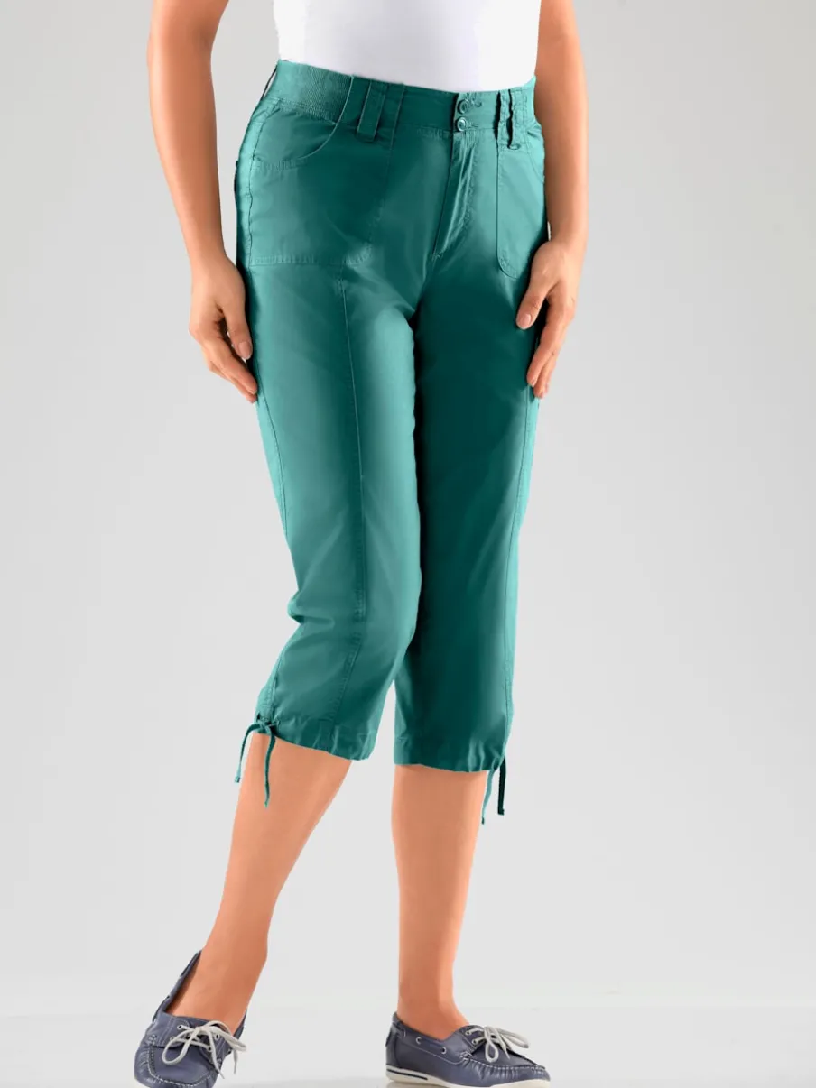 Corsaires sportifs avec ceinture élastique et poches pratiques