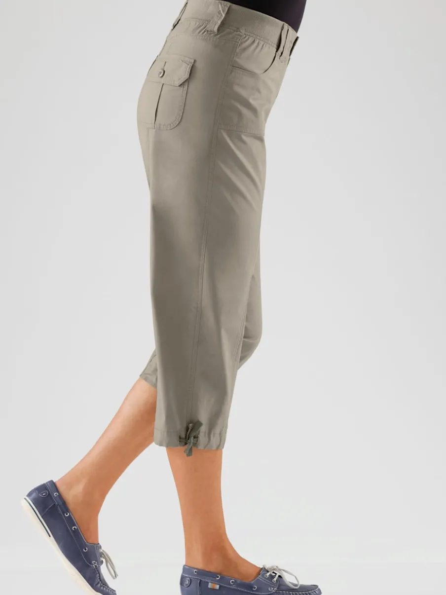 Corsaires sportifs avec ceinture élastique et poches pratiques