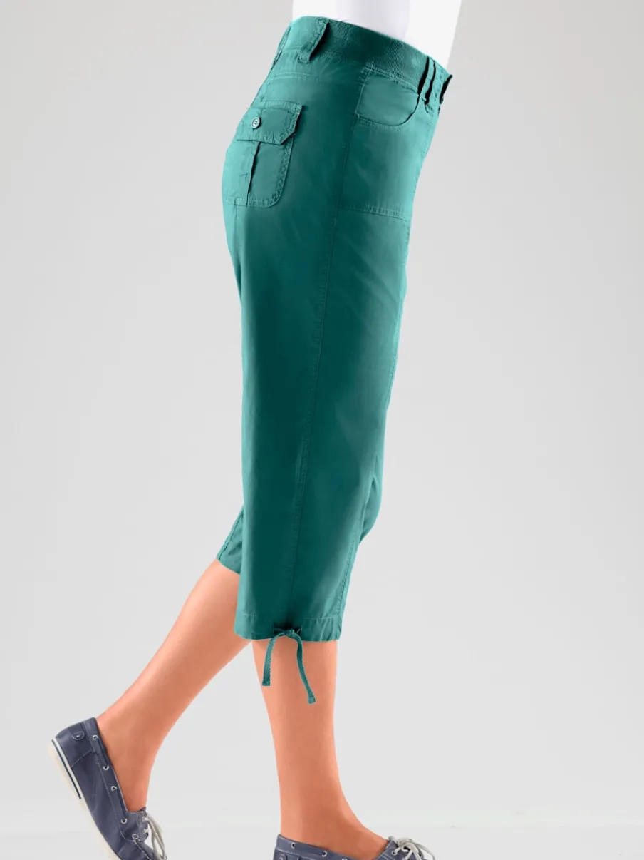 Corsaires sportifs avec ceinture élastique et poches pratiques
