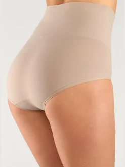 Culotte gainante lot pratique de 2 slips gainants unis avec ceinture élastique