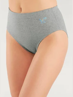 Culotte gainante lot pratique de 3 slips gainants unis avec imprimé papillon