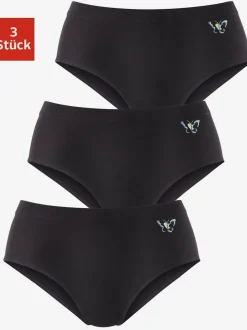 Culotte gainante lot pratique de 3 slips gainants unis avec imprimé papillon