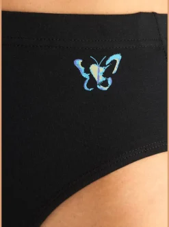 Culotte gainante lot pratique de 3 slips gainants unis avec imprimé papillon