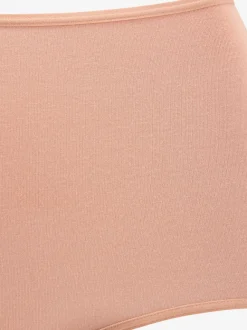 Culotte taille haute finitions élastiques et plates à la taille et aux échancrures