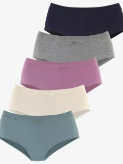Culotte taille haute lot de 5 slips taille haute vivance
