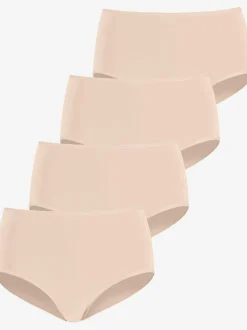 Culotte taille haute lot de 4 slips taille haute lascana