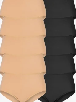 Culotte taille haute lot de 10 slips taille haute pratique
