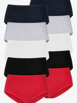 Culotte taille haute lot de 10 slips taille haute pratique