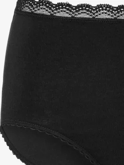 Culotte taille haute slip taille haute avec joli bord en dentelle