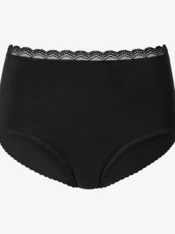 Culotte taille haute slip taille haute avec joli bord en dentelle