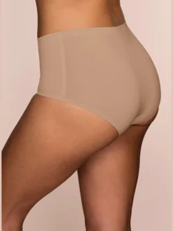Culotte taille haute slip taille haute en microfibre très extensible