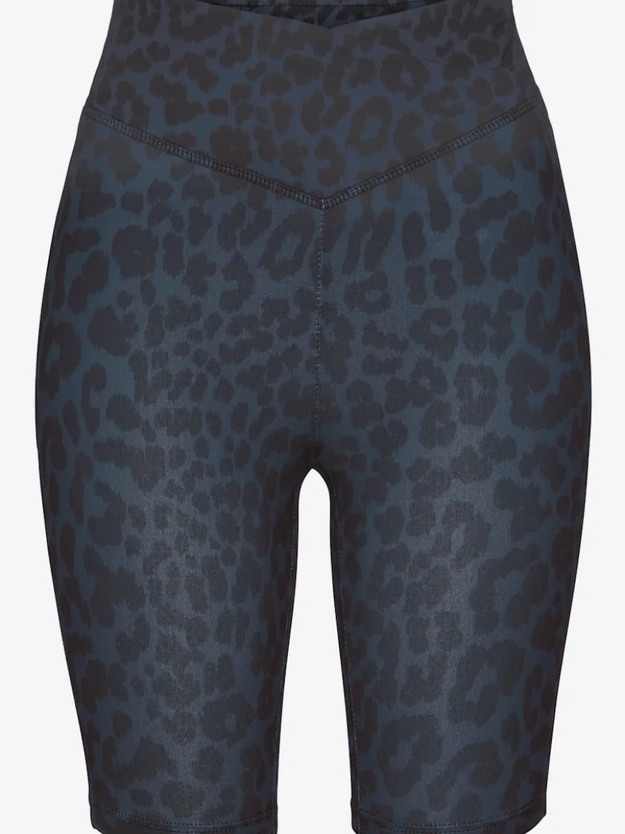 Cycliste à motifs léopard avec large ceinture confortable