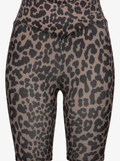 Cycliste à motifs léopard avec large ceinture confortable
