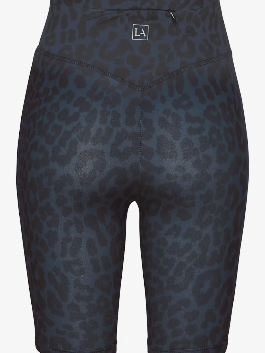 Cycliste à motifs léopard avec large ceinture confortable
